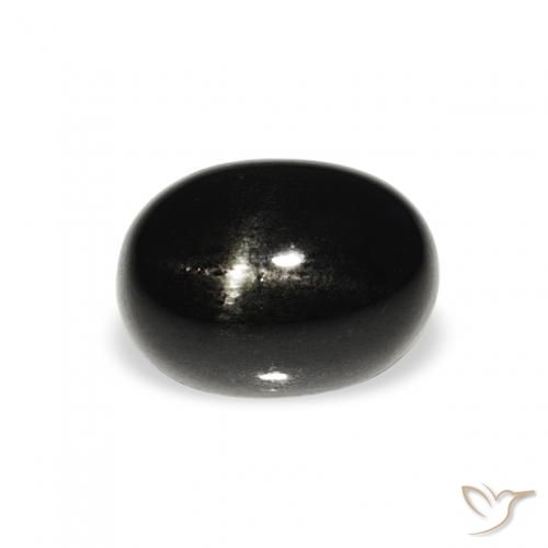1.47ct أسود نجمة ديوبسايد, بيضوي, غير شفاف