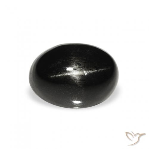 1.62ct طبيعي أسود نجمة ديوبسايد, بيضوي, غير شفاف