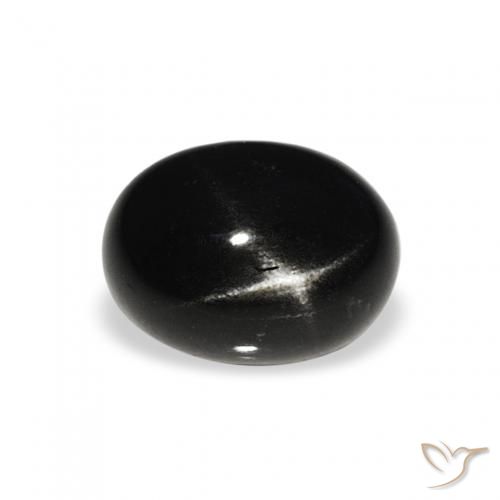 1.41ct طبيعي أسود نجمة ديوبسايد, بيضوي, غير شفاف