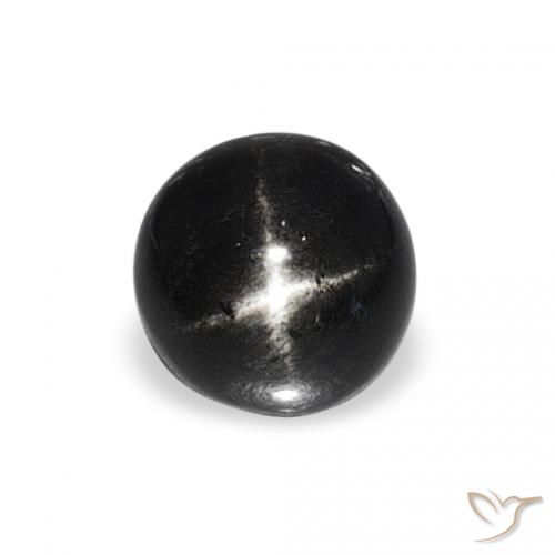 1.20ct طبيعي أسود نجمة ديوبسايد, دائري, غير شفاف