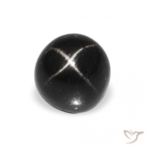 1.78ct أسود نجمة ديوبسايد, دائري, غير شفاف
