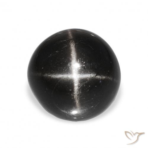 9.28ct أسود نجمة ديوبسايد, دائري, غير شفاف