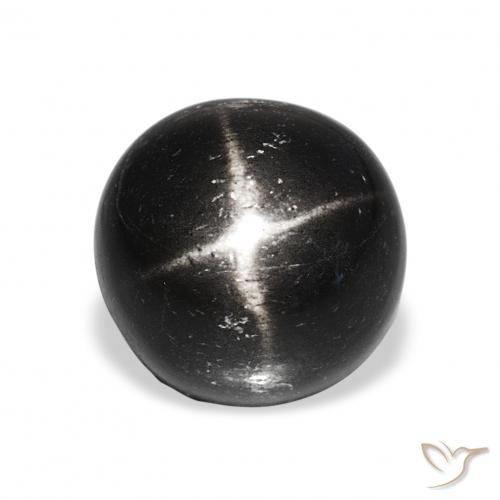 9.06ct أسود نجمة ديوبسايد, دائري, غير شفاف