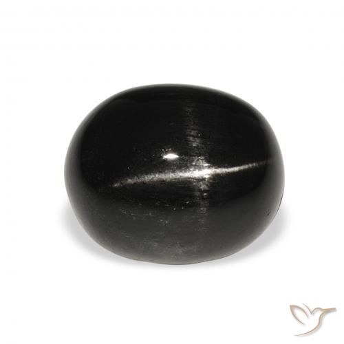 6.19ct طبيعي أسود نجمة ديوبسايد, بيضوي, غير شفاف