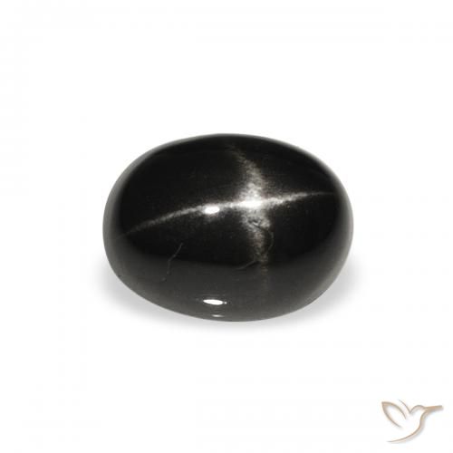 1.40ct طبيعي أسود نجمة ديوبسايد, بيضوي, غير شفاف