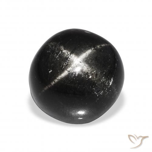 10.11ct أسود نجمة ديوبسايد, دائري, غير شفاف
