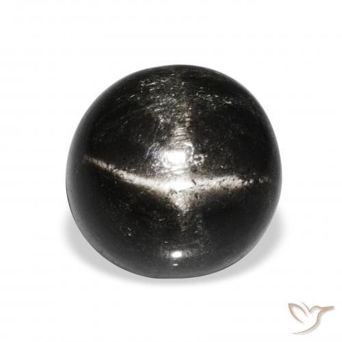10.95ct أسود نجمة ديوبسايد, دائري, غير شفاف
