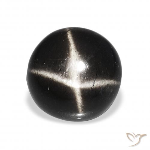 8.06ct أسود نجمة ديوبسايد, دائري, غير شفاف