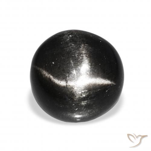 6.96ct أسود نجمة ديوبسايد, دائري, غير شفاف