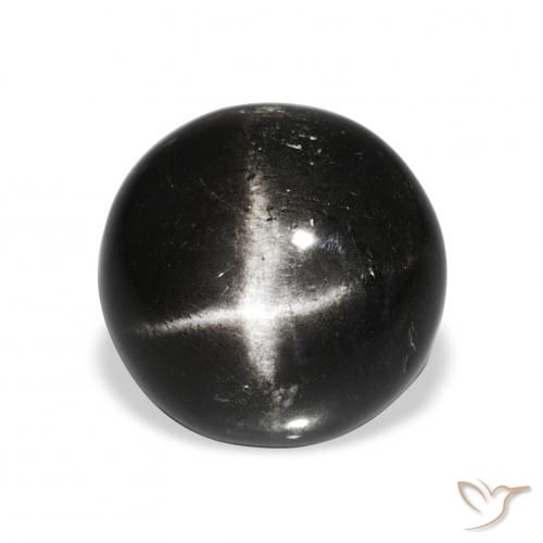 8.90ct أسود نجمة ديوبسايد, دائري, غير شفاف