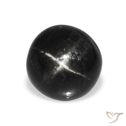 4.80ct أسود نجمة ديوبسايد, دائري, غير شفاف