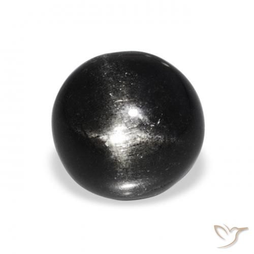3.64ct أسود نجمة ديوبسايد, دائري, غير شفاف