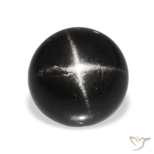 7.90ct أسود نجمة ديوبسايد, دائري, غير شفاف