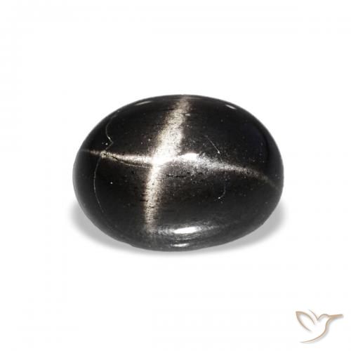 1.73ct أسود نجمة ديوبسايد, بيضوي, شفاف