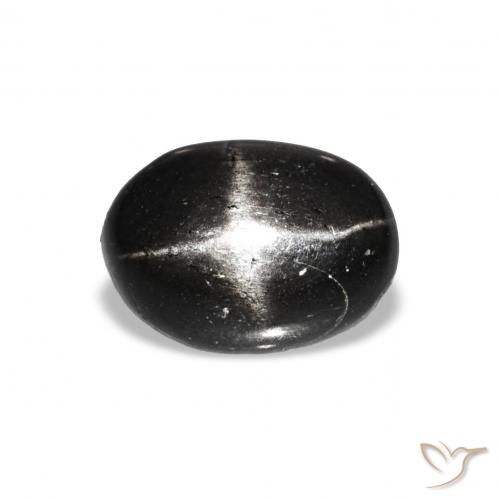 1.48ct أسود نجمة ديوبسايد, بيضوي, شفاف