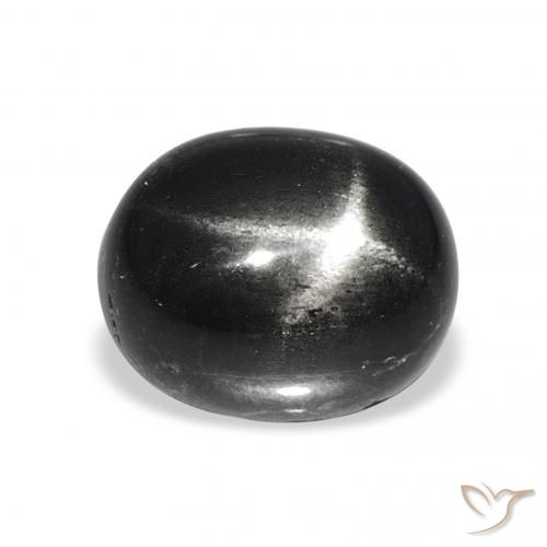 7.08ct أسود نجمة ديوبسايد, بيضوي, غير شفاف