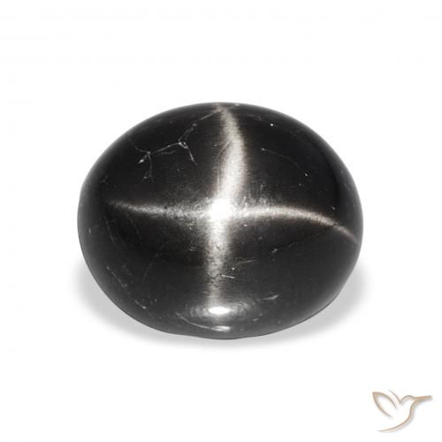 6.78ct أسود نجمة ديوبسايد, بيضوي, غير شفاف