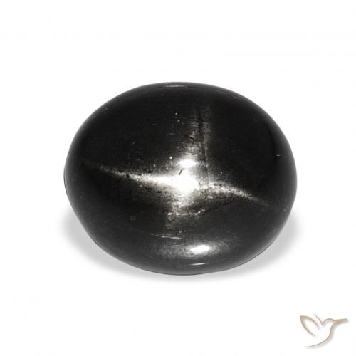 6.48ct أسود نجمة ديوبسايد, بيضوي, غير شفاف