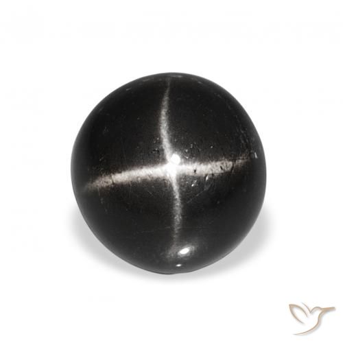 4.65ct أسود نجمة ديوبسايد, دائري, غير شفاف