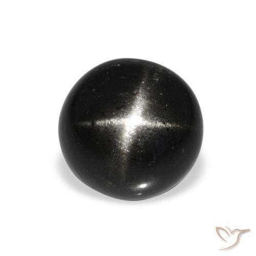 4.53ct أسود نجمة ديوبسايد, دائري, غير شفاف