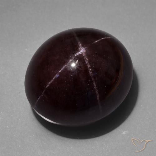 97.90ct طبيعي احمر غامق عقيق نجمى, بيضوي, غير شفاف