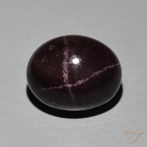 14.23ct طبيعي أحمر ماهوجني عقيق نجمى, بيضوي, غير شفاف