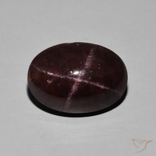 11.27ct طبيعي أحمر ماهوجني عقيق نجمى, بيضوي, غير شفاف