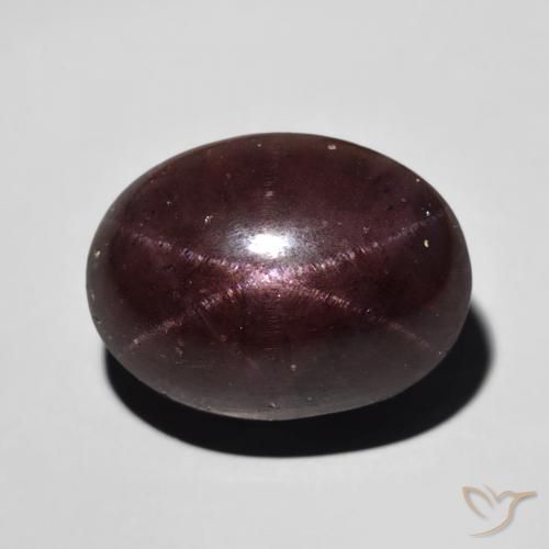 11.80ct طبيعي أحمر ماهوجني عقيق نجمى, بيضوي, غير شفاف