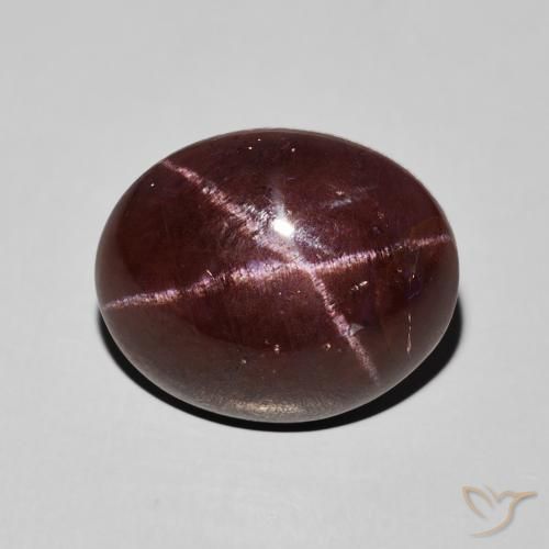 12.41ct طبيعي أحمر ماهوجني عقيق نجمى, بيضوي, غير شفاف
