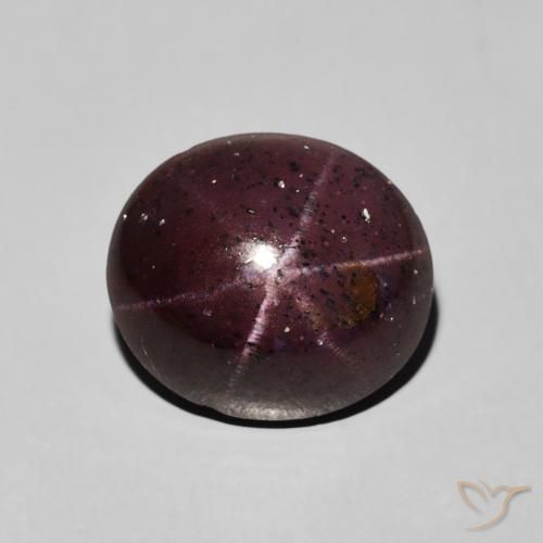 8.00ct طبيعي أحمر ماهوجني عقيق نجمى, بيضوي, غير شفاف