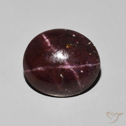 11.81ct طبيعي أحمر ماهوجني عقيق نجمى, بيضوي, غير شفاف