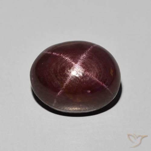8.34ct طبيعي أحمر ماهوجني عقيق نجمى, بيضوي, غير شفاف