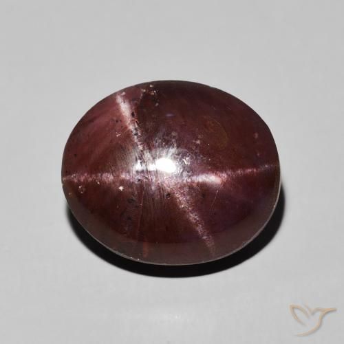 13.83ct طبيعي أحمر ماهوجني عقيق نجمى, بيضوي, غير شفاف
