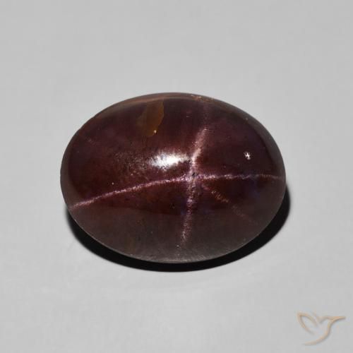 15.94ct طبيعي أحمر ماهوجني عقيق نجمى, بيضوي, غير شفاف