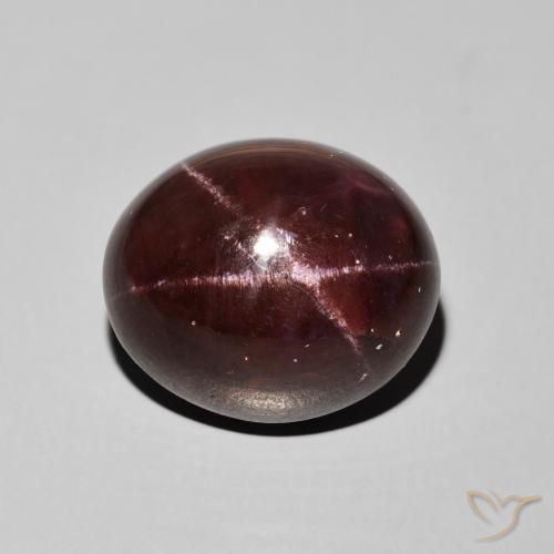 29.19ct طبيعي أحمر ماهوجني عقيق نجمى, بيضوي, غير شفاف