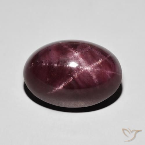 22.38ct طبيعي أحمر ماهوجني عقيق نجمى, بيضوي, غير شفاف