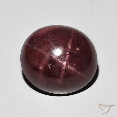 17.08ct طبيعي أحمر ماهوجني عقيق نجمى, بيضوي, غير شفاف