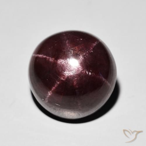 11.67ct طبيعي أحمر ماهوجني عقيق نجمى, دائري, غير شفاف
