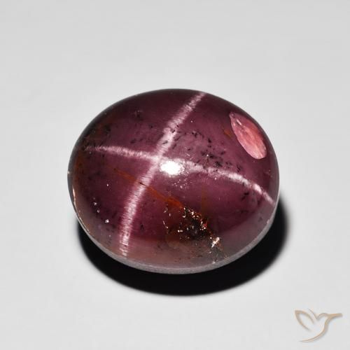15.64ct طبيعي أحمر ماهوجني عقيق نجمى, بيضوي, غير شفاف