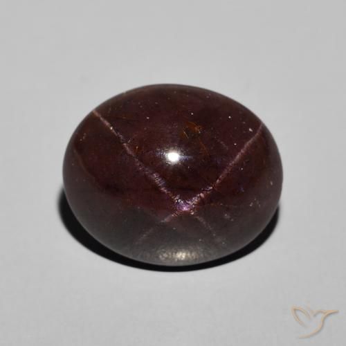 13.31ct طبيعي أحمر ماهوجني عقيق نجمى, بيضوي, غير شفاف