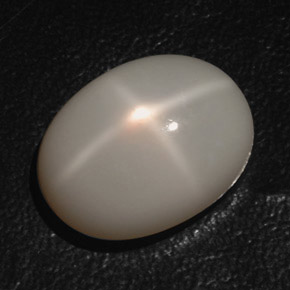 ستار مونستون أبيض حليبي طبيعي، شفاف، 17.21 قيراط، شفاف / نصف شفاف