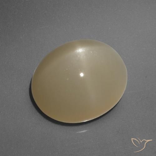 6.05ct طبيعي برتقالى داكن-متوسط ستار مونستون, بيضوي, نصف شفاف, Photo A