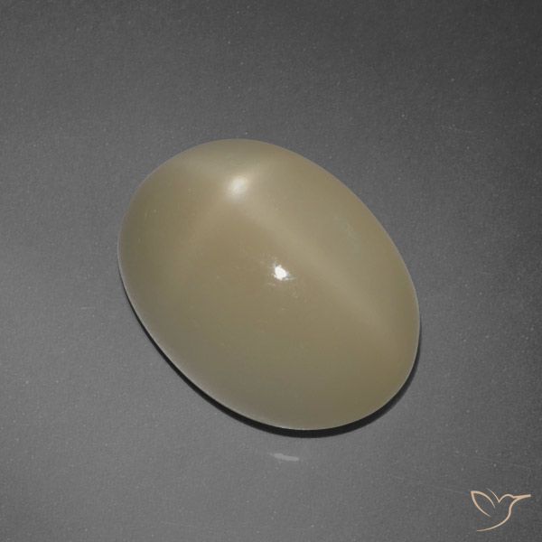 7.30ct طبيعي البني الفاتح ستار مونستون, بيضوي, نصف شفاف, Photo A