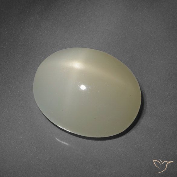 7.80ct طبيعي بنى ترابى ستار مونستون, بيضوي, نصف شفاف