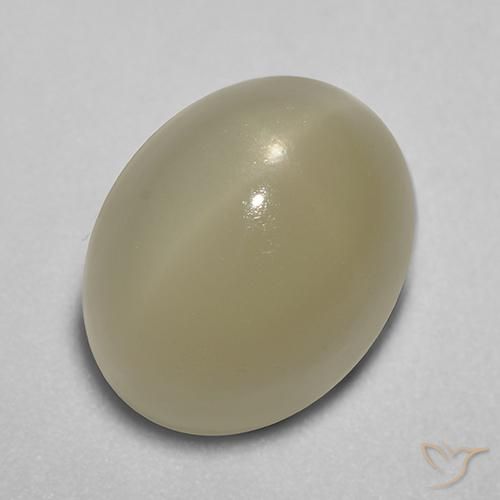 7.26ct طبيعي بنى الفهوة فاتح ستار مونستون, بيضوي, نصف شفاف, Photo A
