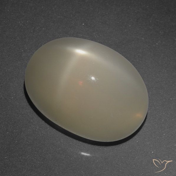 8.95ct طبيعي بنى الفهوة فاتح ستار مونستون, بيضوي, نصف شفاف