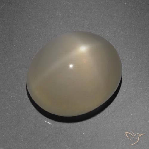 6.13ct طبيعي البني الفاتح ستار مونستون, بيضوي, نصف شفاف