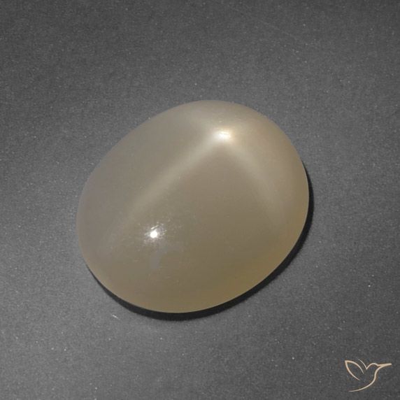 4.99ct طبيعي بنى باهت ستار مونستون, بيضوي, نصف شفاف, Photo A