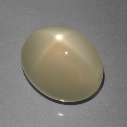 ستار مونستون بنى دافئ فاتح طبيعي، قصة بيضاوى، 7.15 قيراط، نصف شفاف