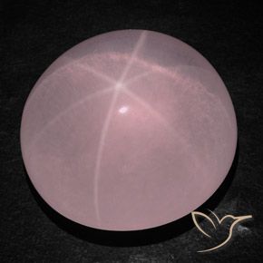 236.30ct طبيعي وردى متوسط نجمة روز كوارتز, بيضوي, شفاف / نصف شفاف